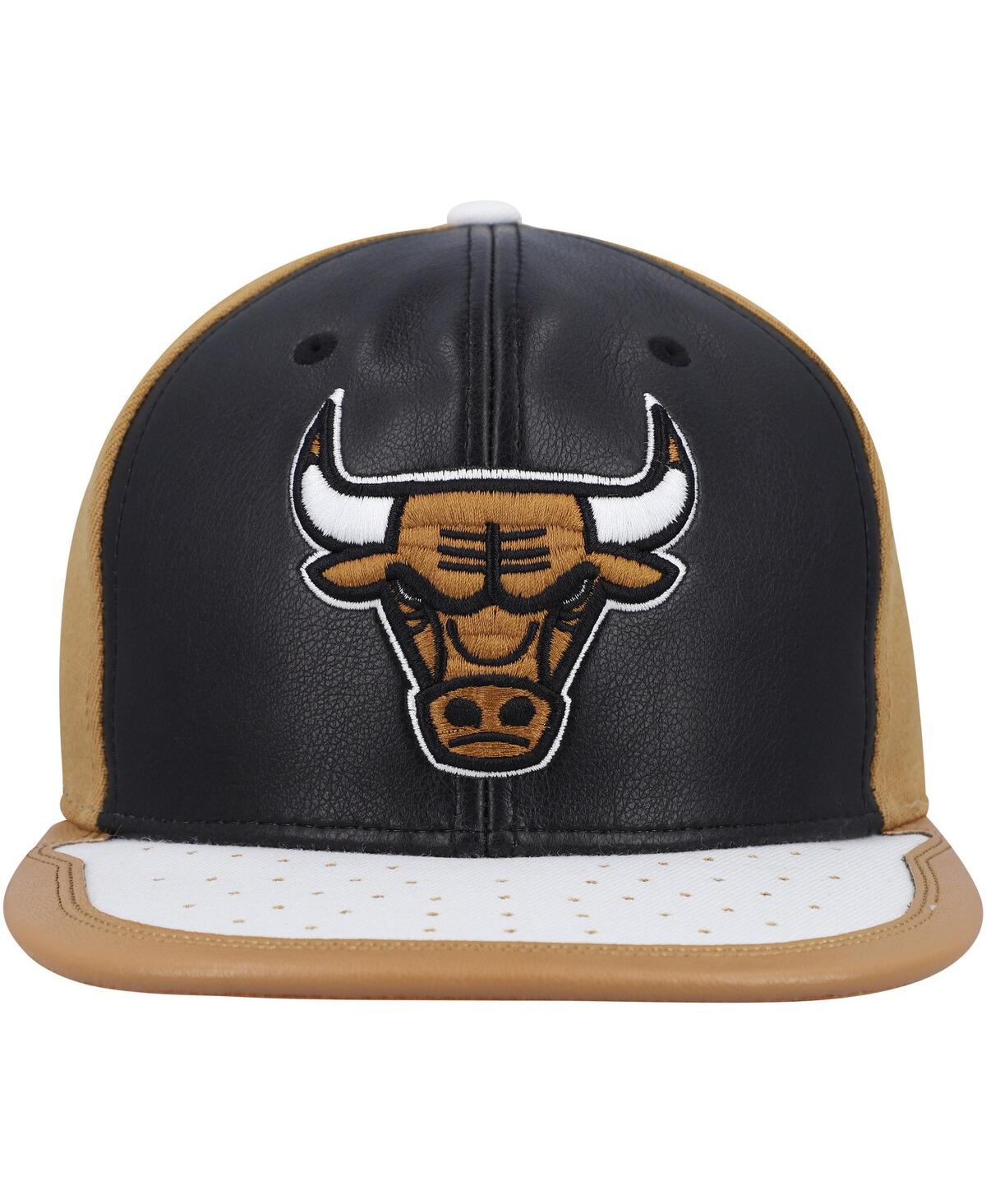 Men's Mitchell & Ness Tan Chicago Bulls Day Snapback Hat - Tan