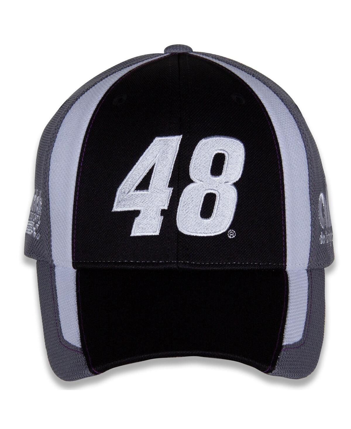 Hendrick Motorsports Team Collection Men's  Black, Gray Alex Bowman Restart Adjustable Hat In Black,gray