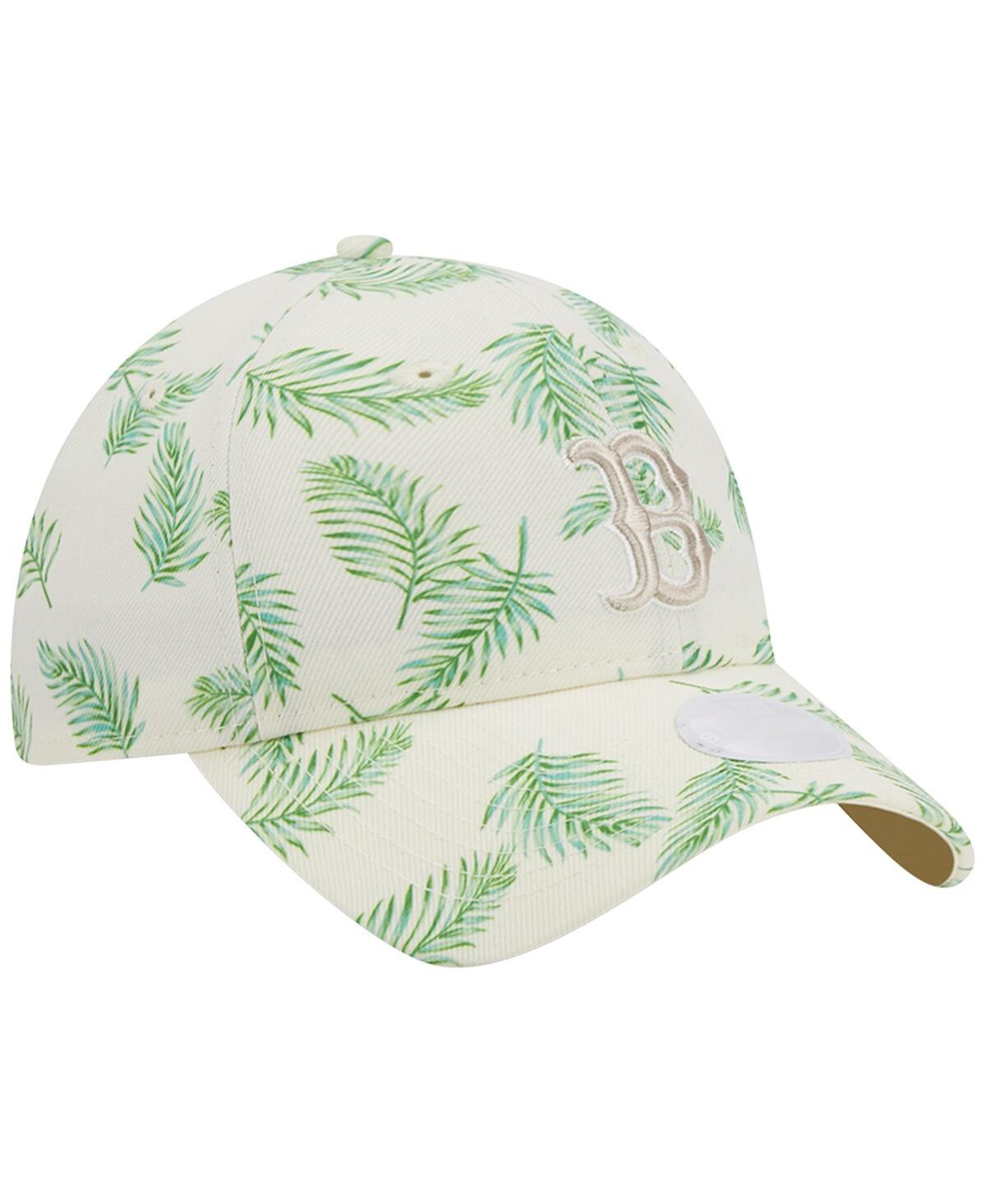 New Era Women's  White Boston Red Sox Palms 9twenty Adjustable Hat In White