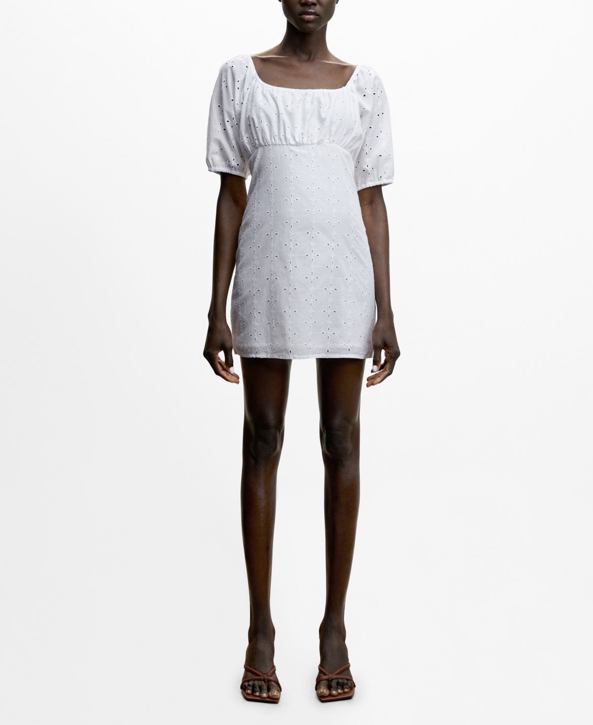 Mango Dress White In White