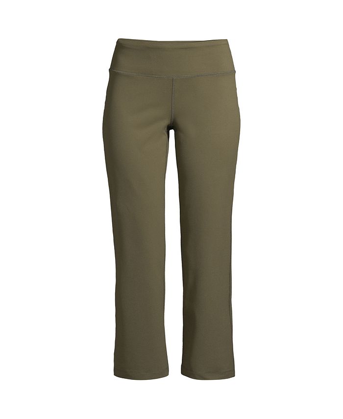 Lands' End Women's Tall Active Crop Yoga Pants Macy's