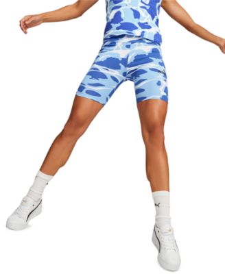 Puma - Women's Summer Splash Allover-Print Biker Shorts