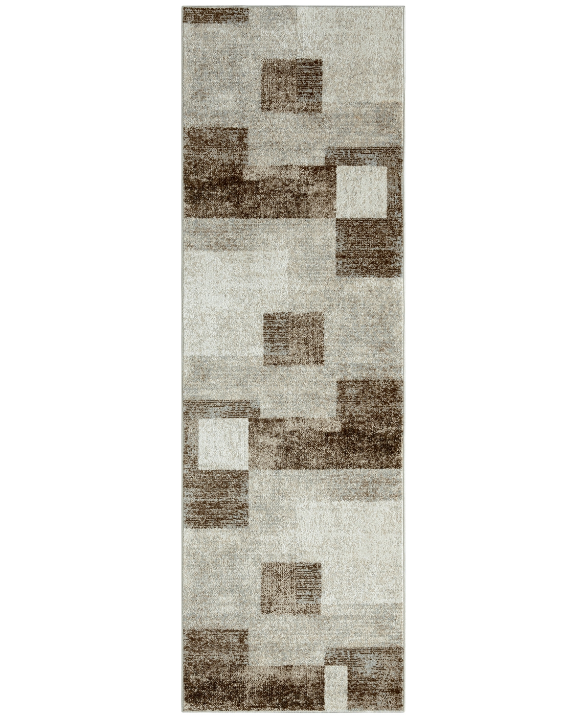 Global Rug Designs Cherish Washable Rug Cwr18898 2'2" X 7'2" Runner Area Rug In Brown