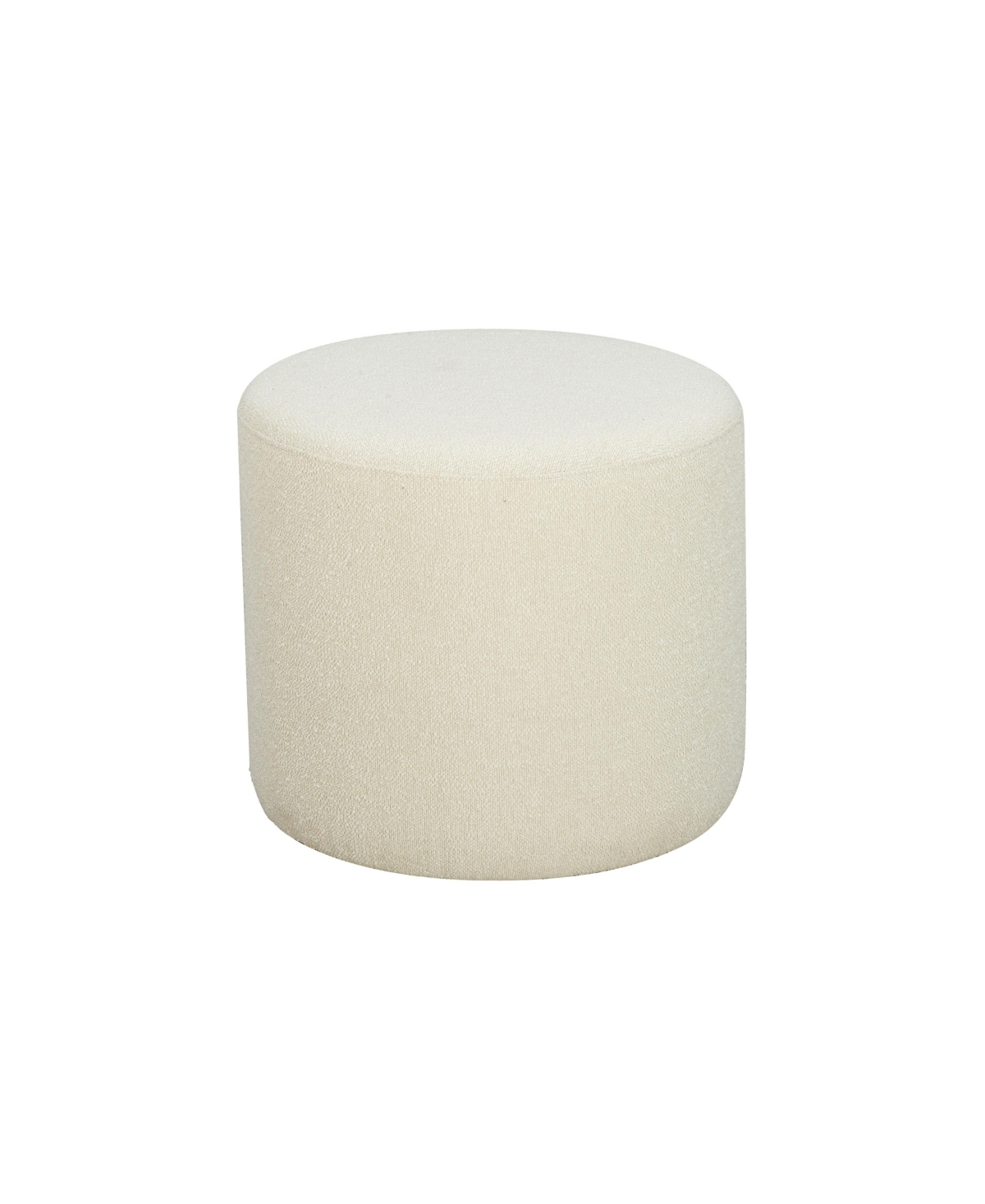 Lifestyle Solutions Studio Living 29.5" Yorkshire Fabric Ottoman In Ivory