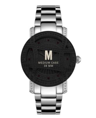 Women's Olympia Silver-Tone Stainless Steel Watch, 38mm