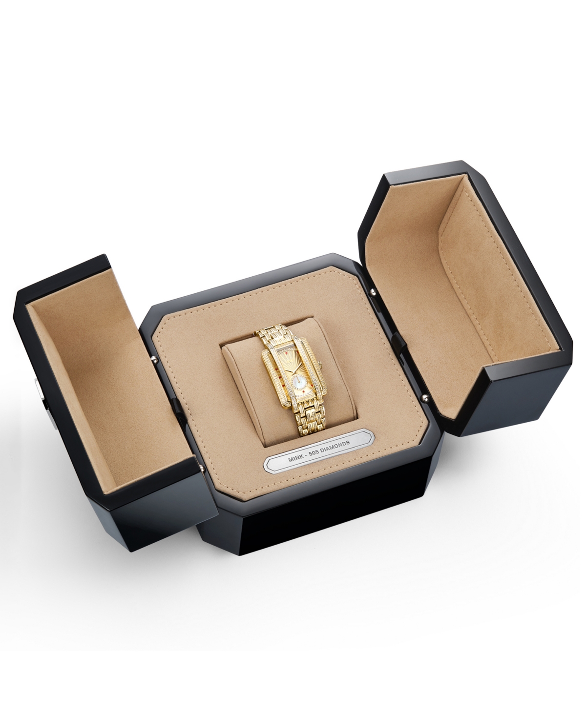 Jbw Women's Mink Platinum Series 18k Gold-plated Stainless Steel Watch, 28mm - 18k Gold