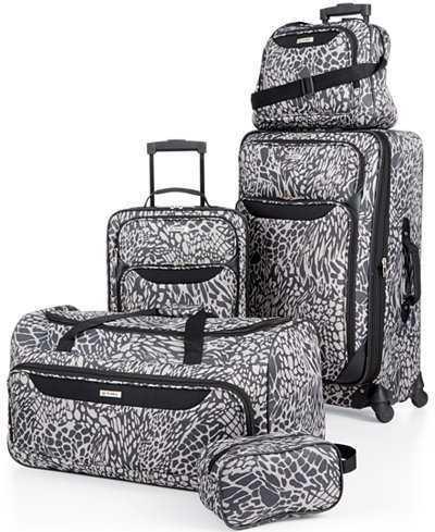 Tag Springfield III Print 5 Piece Luggage Set, Only at Macy's