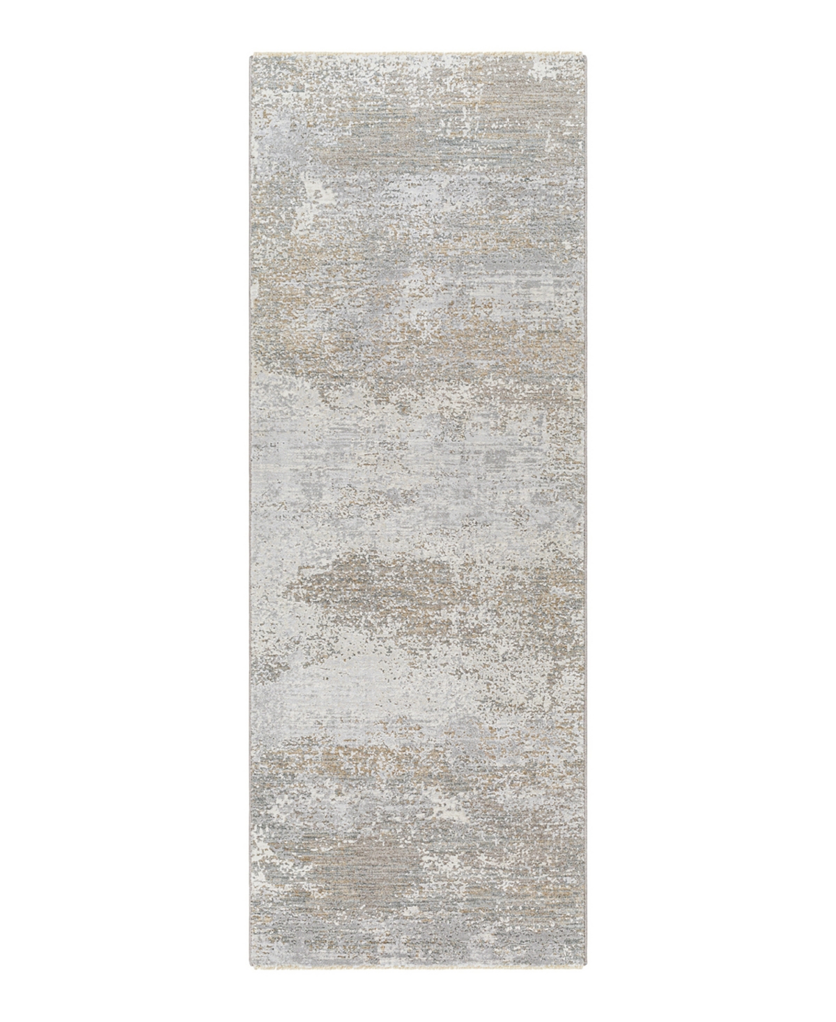 Surya Brunswick Bwk-2325 2'7" X 7'3" Runner Area Rug In Ivory/gray