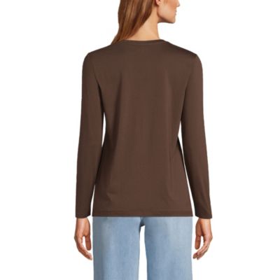 Women's Supima Cotton Long Sleeve V-Neck T-Shirt