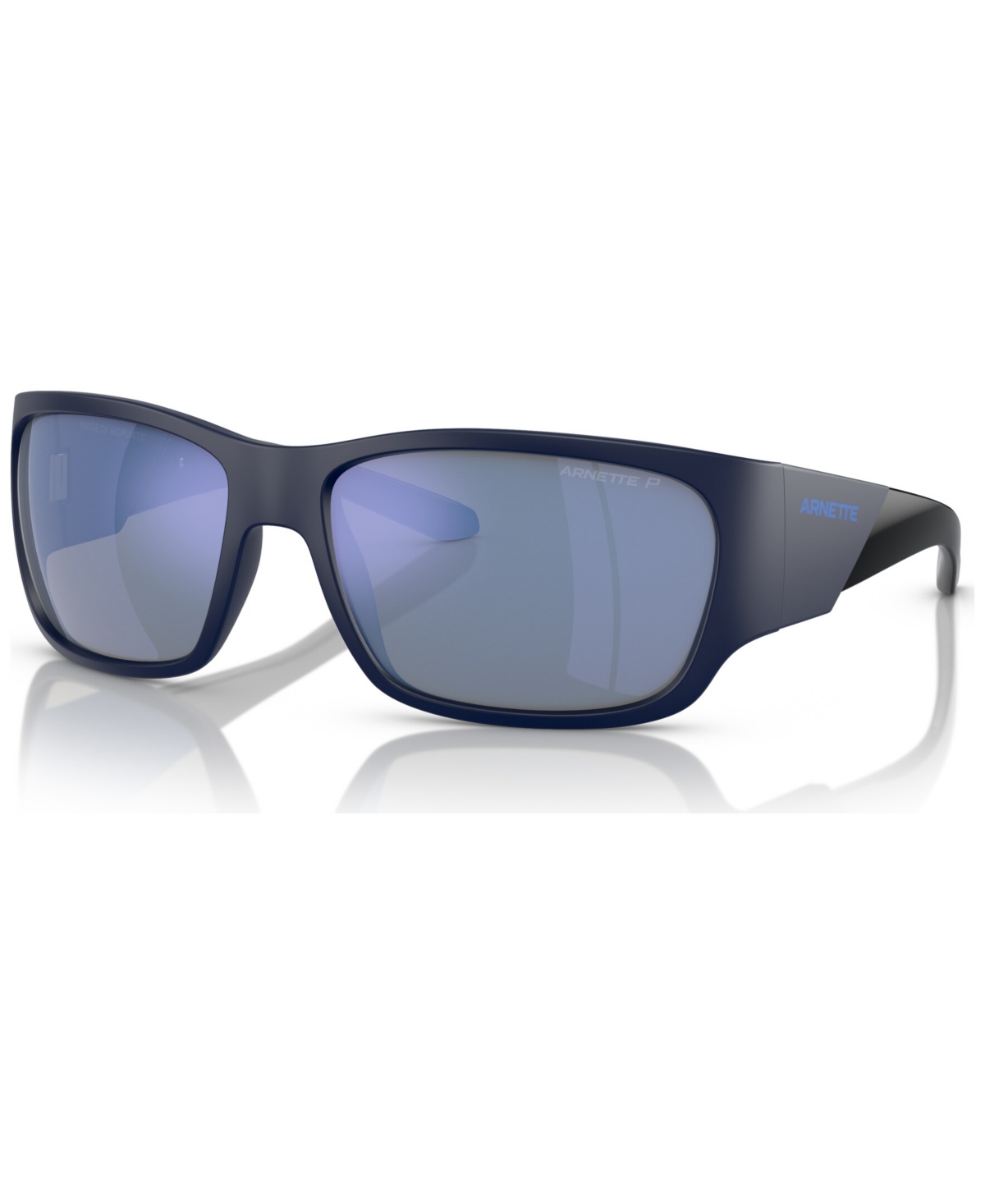 Shop Arnette Men's Polarized Sunglasses, Lil' Snap In Matte Blue