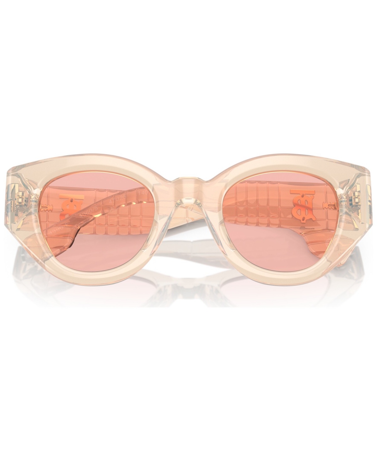 Shop Burberry Women's Low Bridge Fit Sunglasses, Meadow In Pink