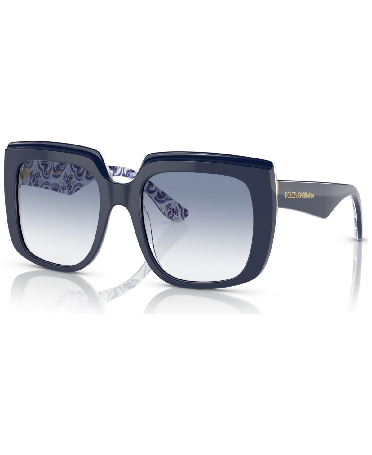 Dolce & Gabbana Women's Sunglasses, Dg4414 In Blue On Blue Maiolica