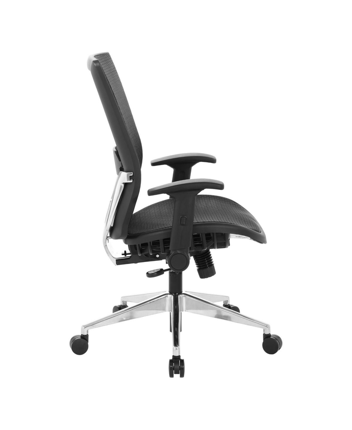 Osp Home Furnishings Black Matrix Back Manager's Office Chair With Matrix Seat In Black