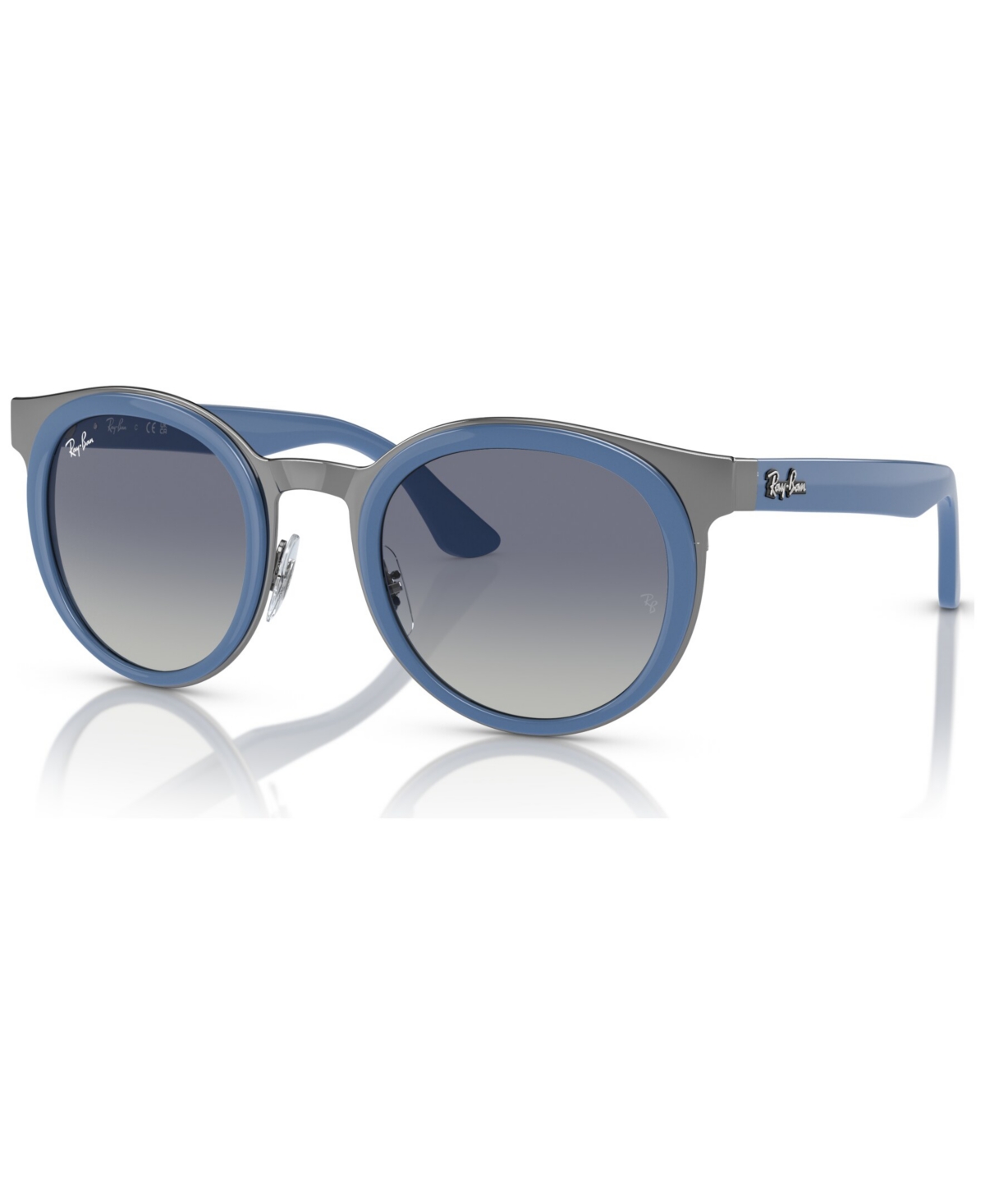 Ray Ban Unisex Sunglasses, Bonnie In Light Blue On Gunmetal