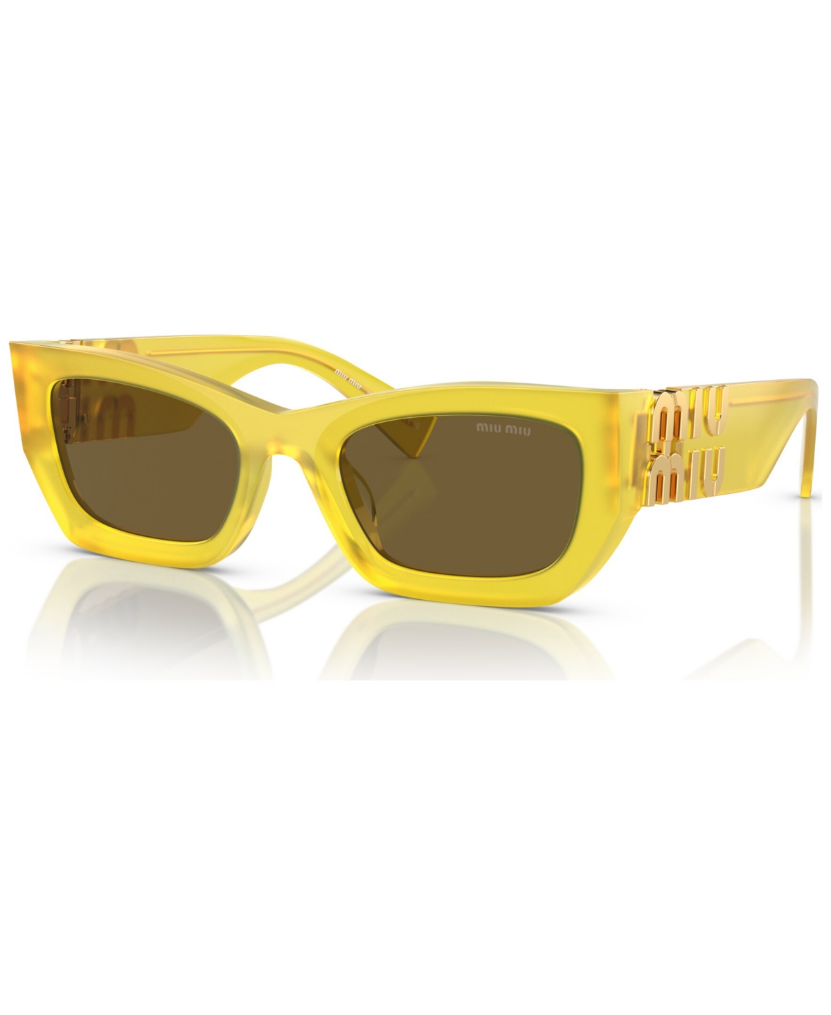 Shop Miu Miu Women's Sunglasses, Mu 09ws In Ananas Opal