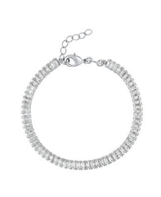 Cubic Zirconia Baguette Bracelet
