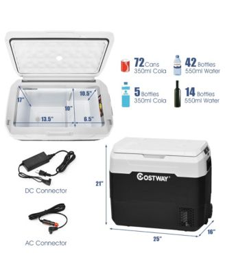 42 QT Portable Car Refrigerator Dual-Zone Car Cooler