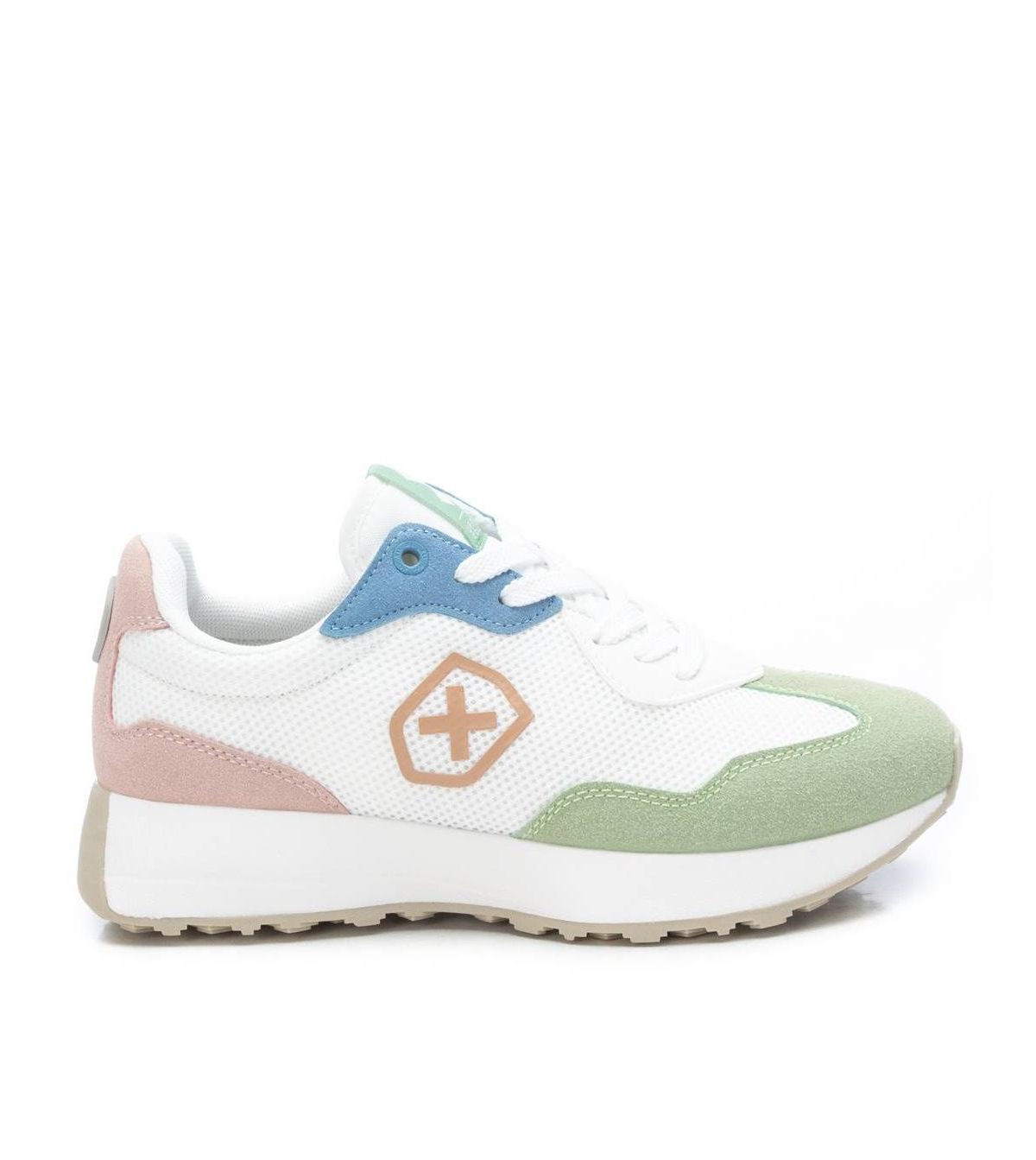 Xti Women's Sneakers ByWith Multicolor Accent - White
