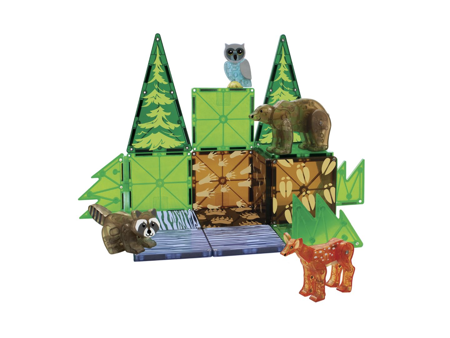 Детский конструктор Magna-Tiles® Forest Animals 25-Piece Building Set, Ages 3+ — фото 3