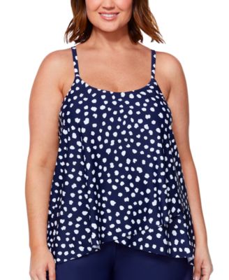 Island Escape - Plus Size Dot-Print Cape Town Tankini