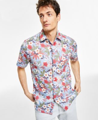 Club Room Mens 100 Linen Shirt Blue Size Small main image 0