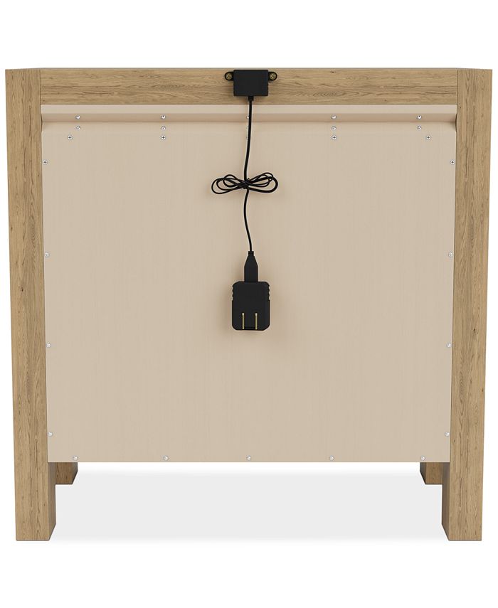 Furniture Davie Three Drawer Nightstand Macy's