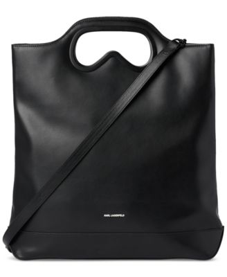 KARL LAGERFELD PARIS - K Kross Archive Large Leather Top Handle Bag