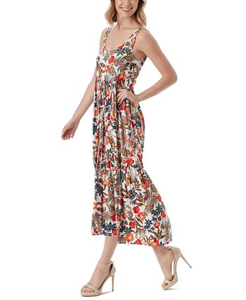 Jessica Simpson Women s Cheryl Printed Tiered Maxi Dress Macy s