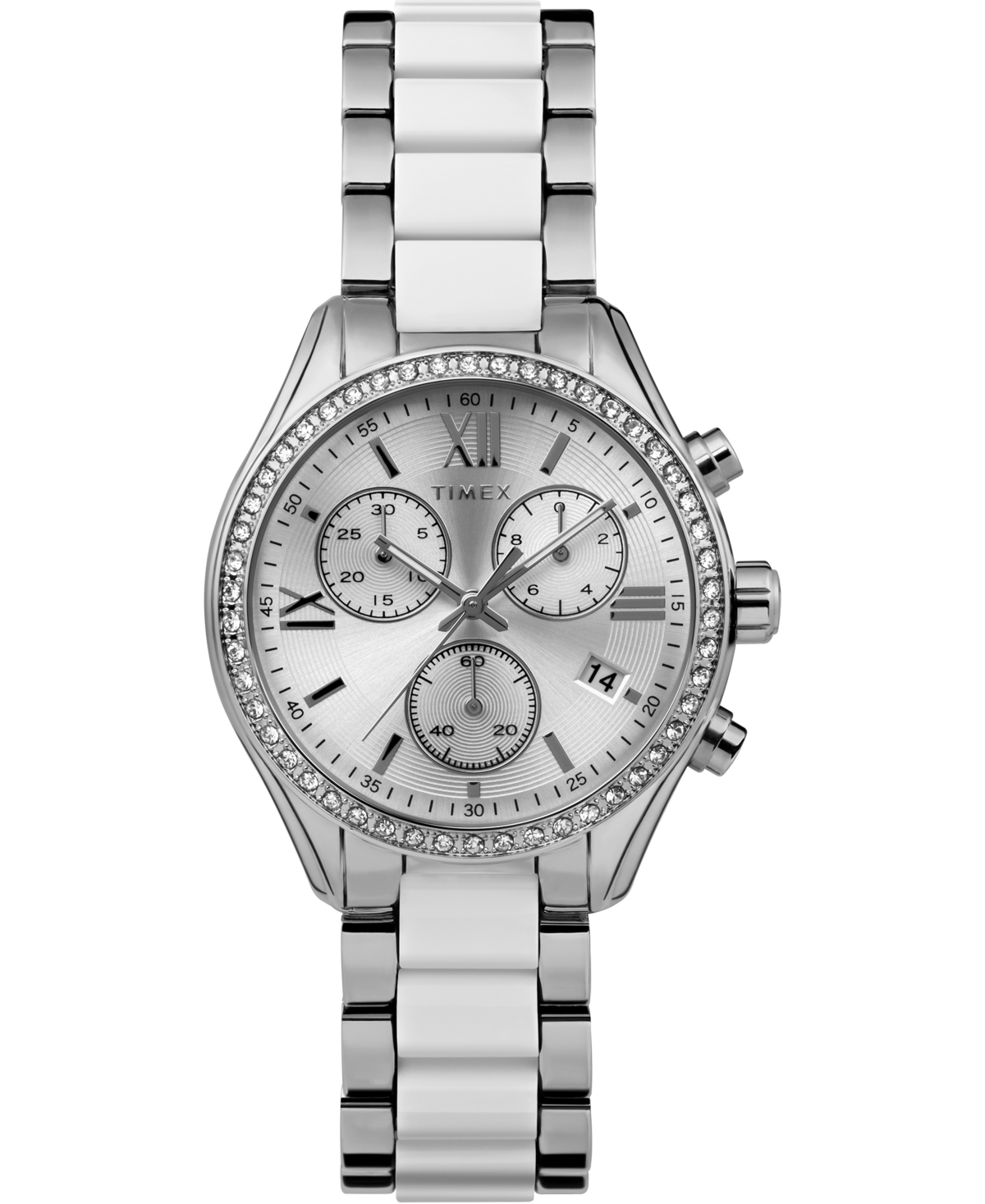 Timex Women's Quartz Analog Premium Dress Alloy Silver-tone Watch 38mm