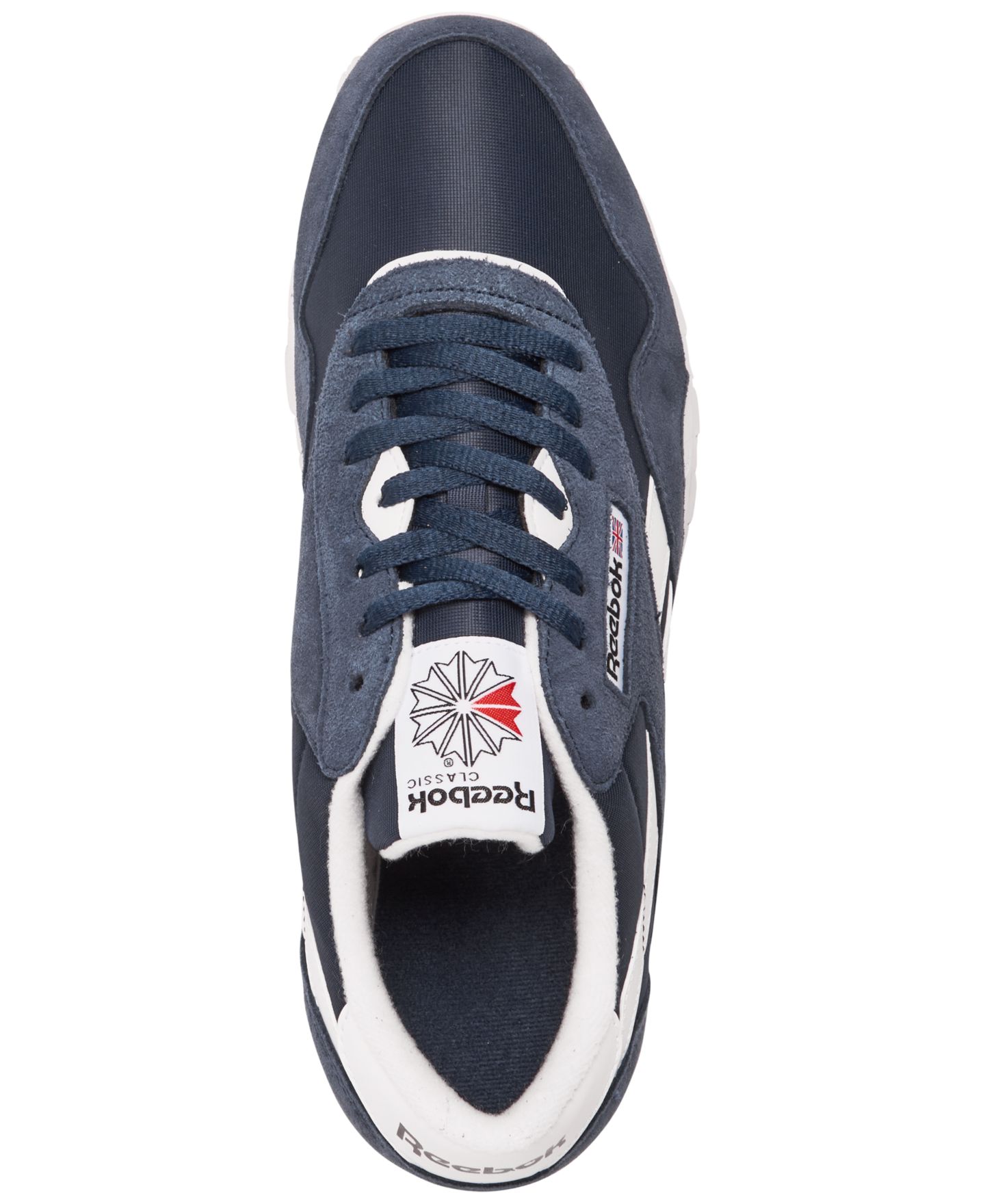 Мужские кроссовки Reebok Classic Nylon Casual, цвет: Тёмно-синий / Белый — фото 5