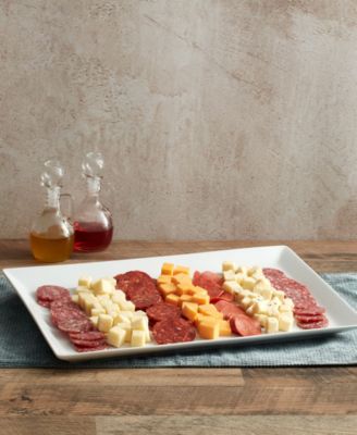 Everyday Whiteware Rectangular Rim Platter