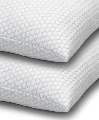 Cool N' Comfort Medium Density Gel Fiber CoolMax Technology 2-Pack Pillows, Queen