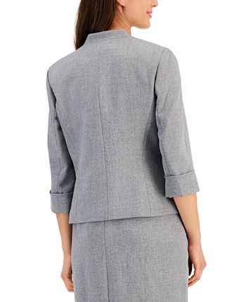 Kasper Women's Zip-Pocket 3/4-Sleeve Jacket - Macy's