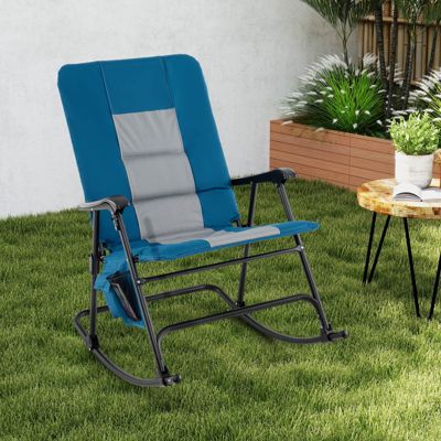 Foldable Rocking Padded Chair Portable Camping Chair