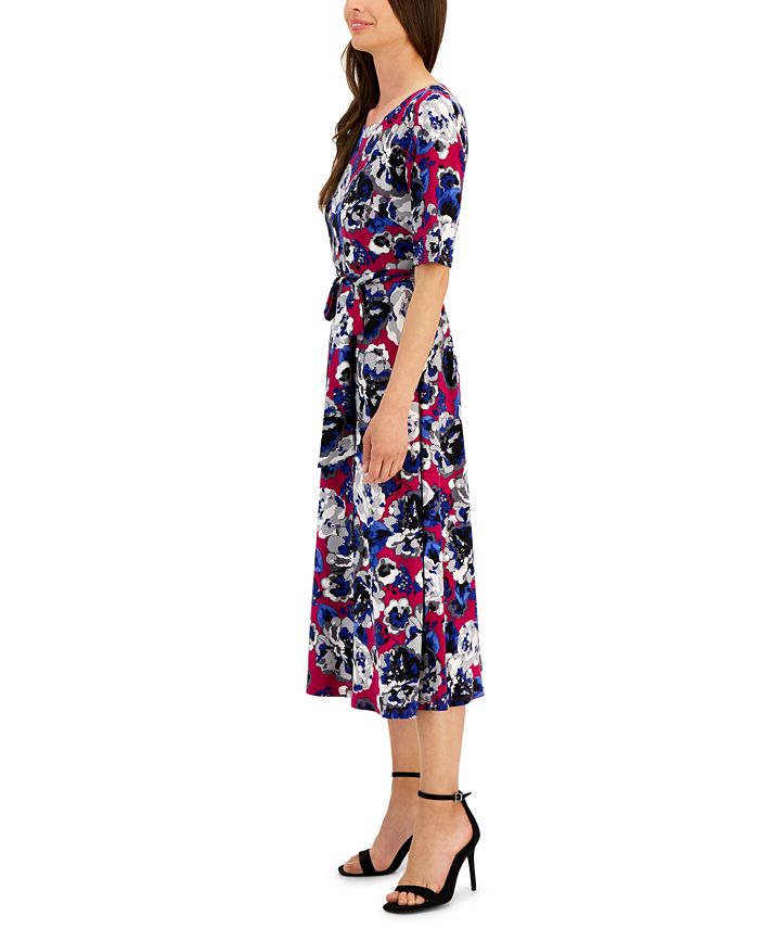 Petite Fit And Flare Midi Dress Dresses Petite Lace Top Pleated Skirt Fit  Flare Midi Dress