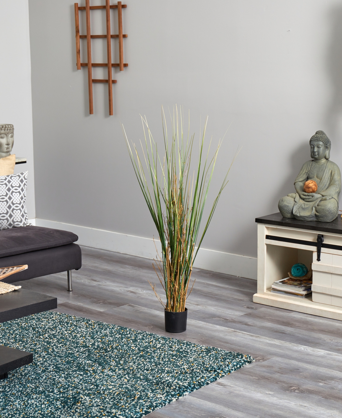 Nearly Natural 4' Grass & Bamboo Plant