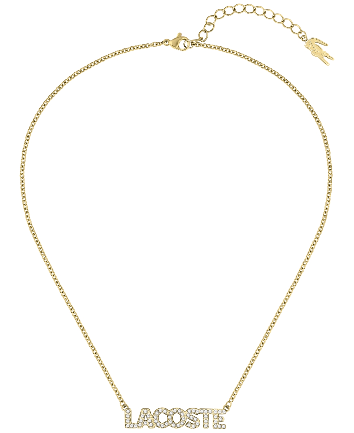 Lacoste Crystal Gold Tone Bracelet
