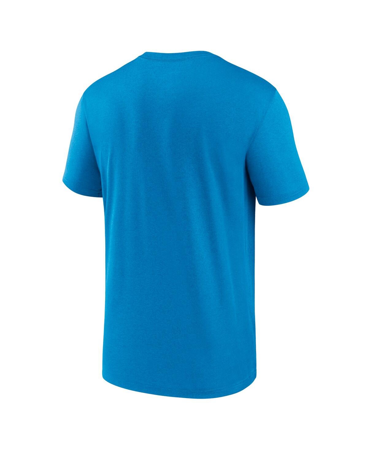 Shop Nike Men's  Light Blue Miami Marlins New Legend Wordmark T-shirt