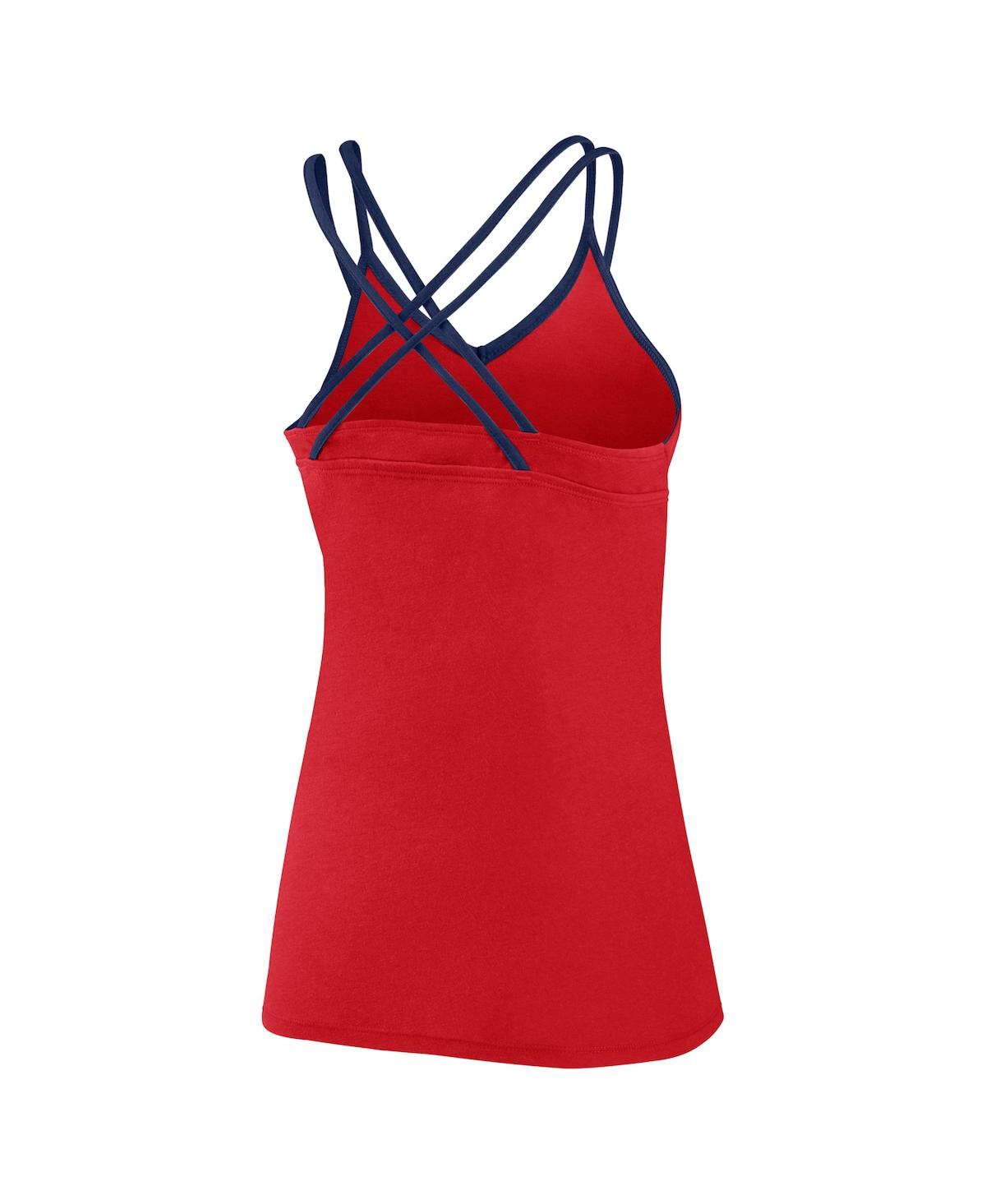 Fanatics Branded Red St. Louis Cardinals Barrel It Up Cross Back V-neck Tank Top In Red