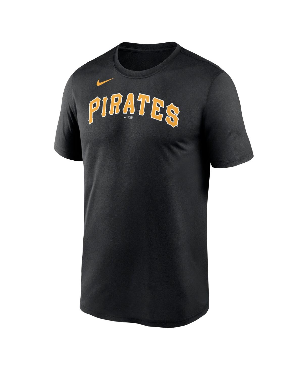 Shop Nike Men's  Black Pittsburgh Pirates New Legend Wordmark T-shirt