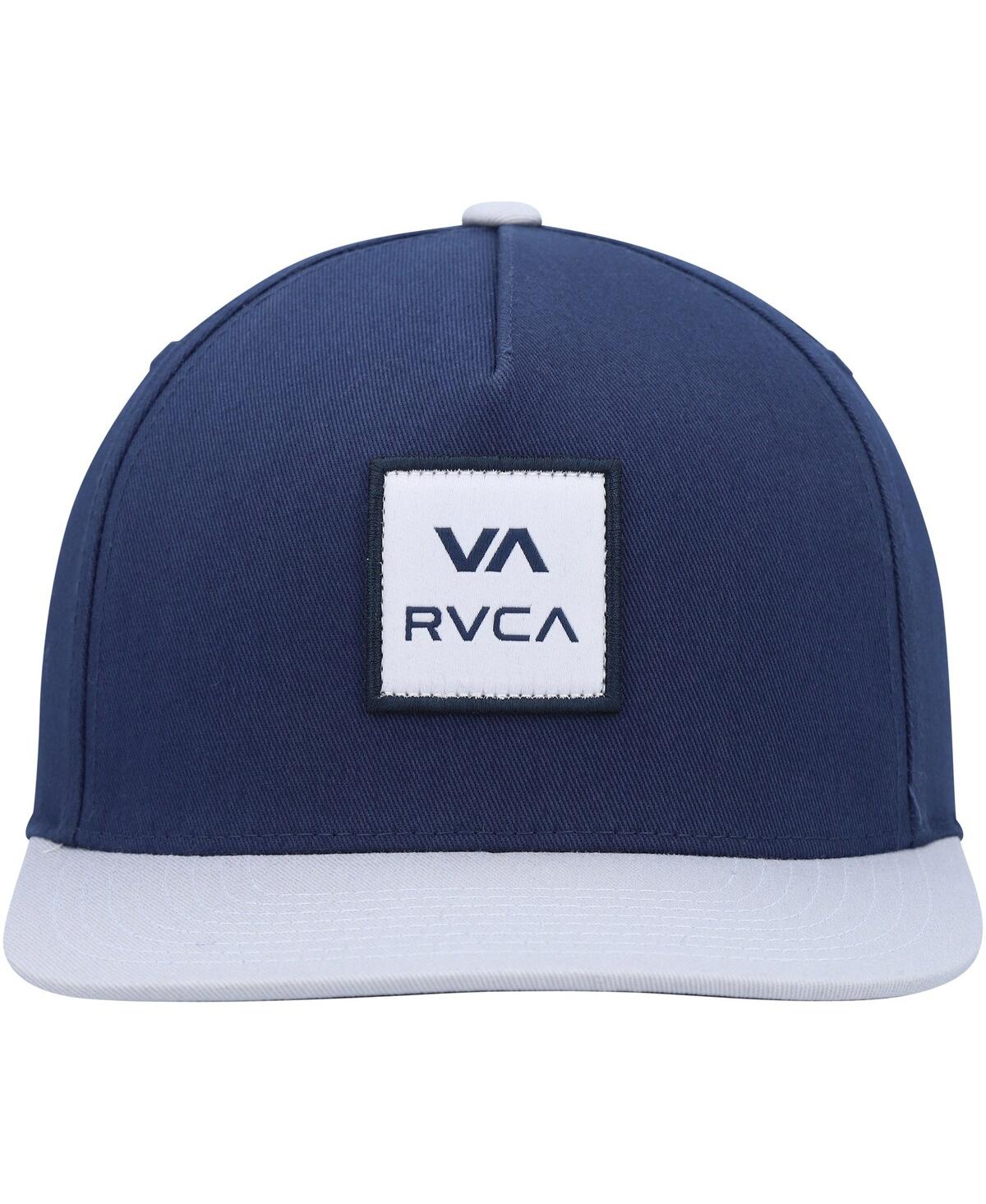 Shop Rvca Men's  Navy Square Snapback Hat