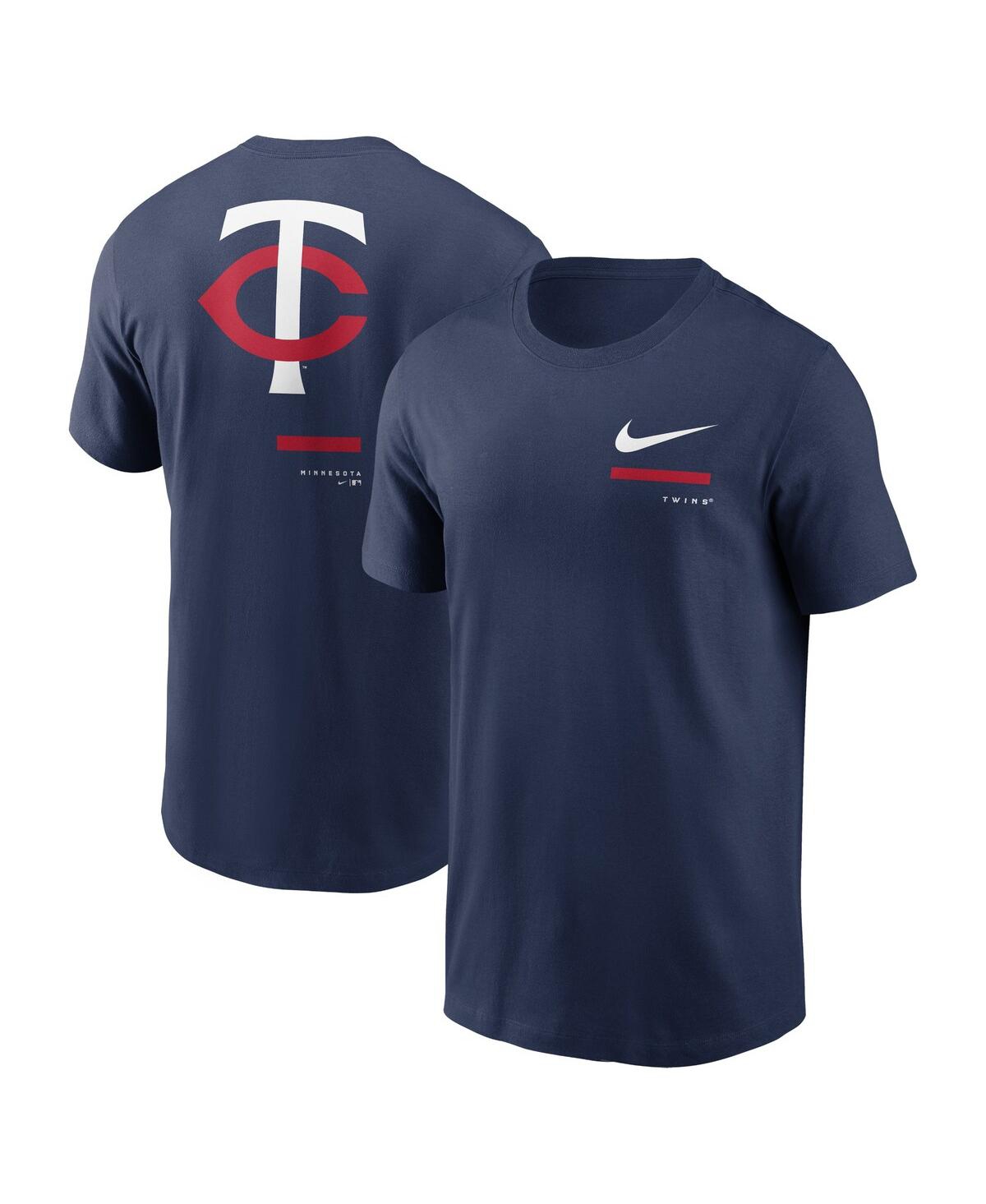 Nike Navy Minnesota Twins Over The Shoulder T-shirt In Navy