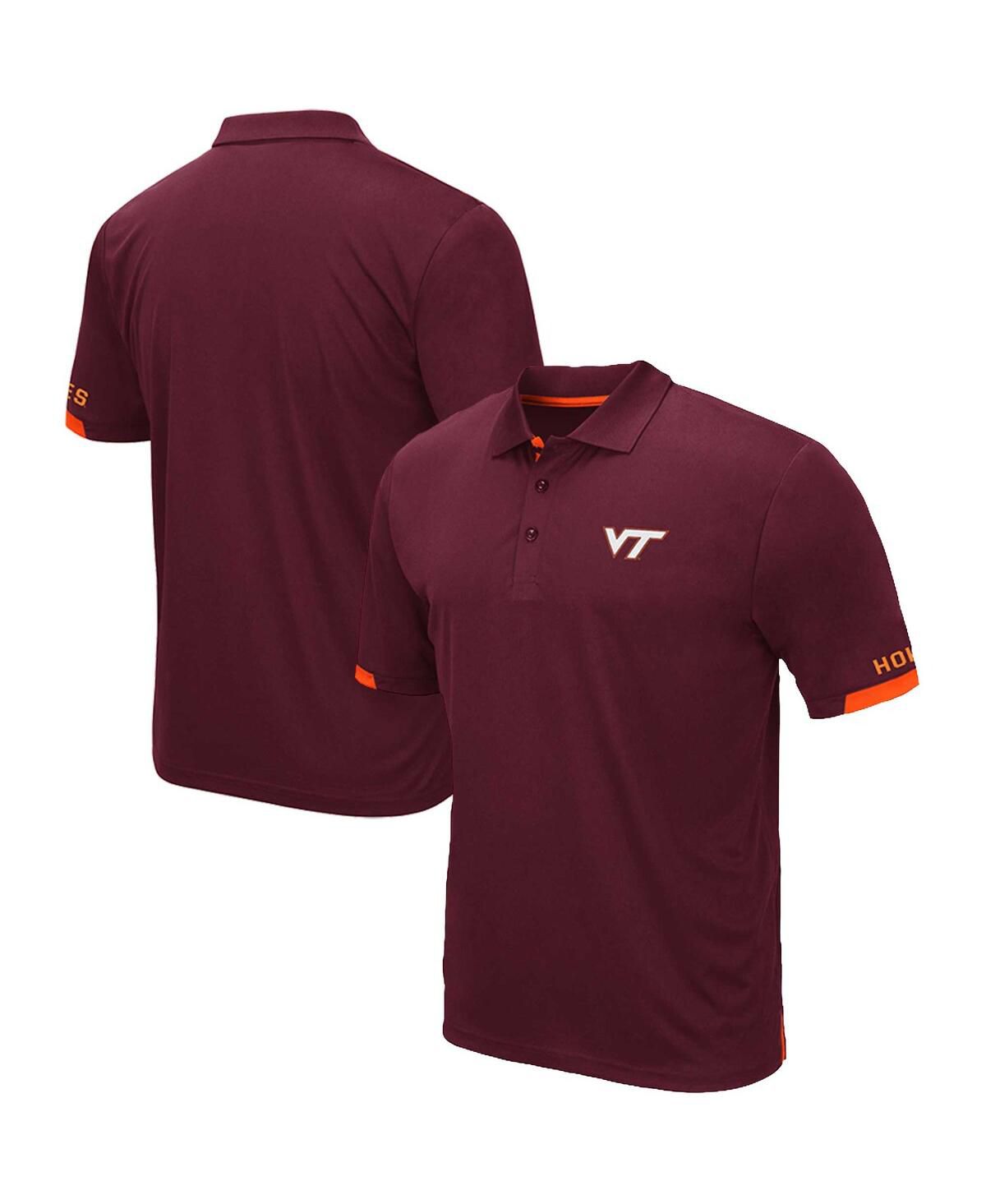 Мужская темно-бордовая рубашка поло Virginia Tech Hokies Big and Tall Santry
