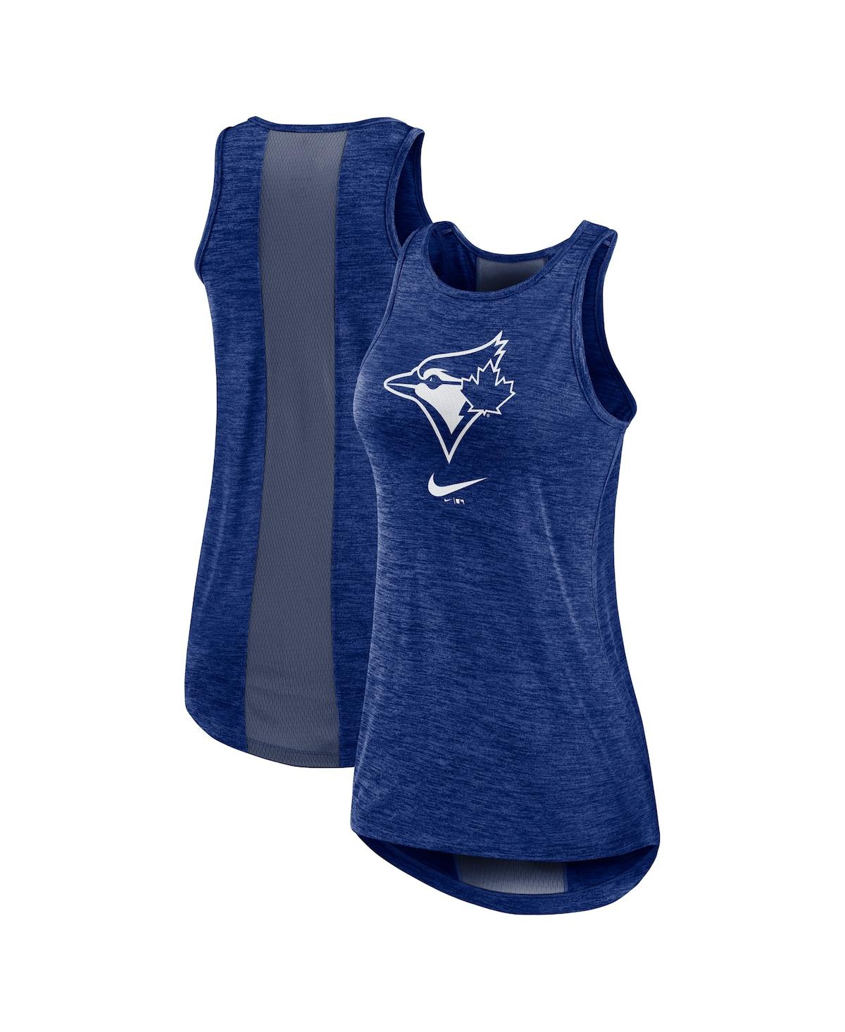 Women's Nike Royal Toronto Blue Jays Right Mix High Neck Tank Top - Blue