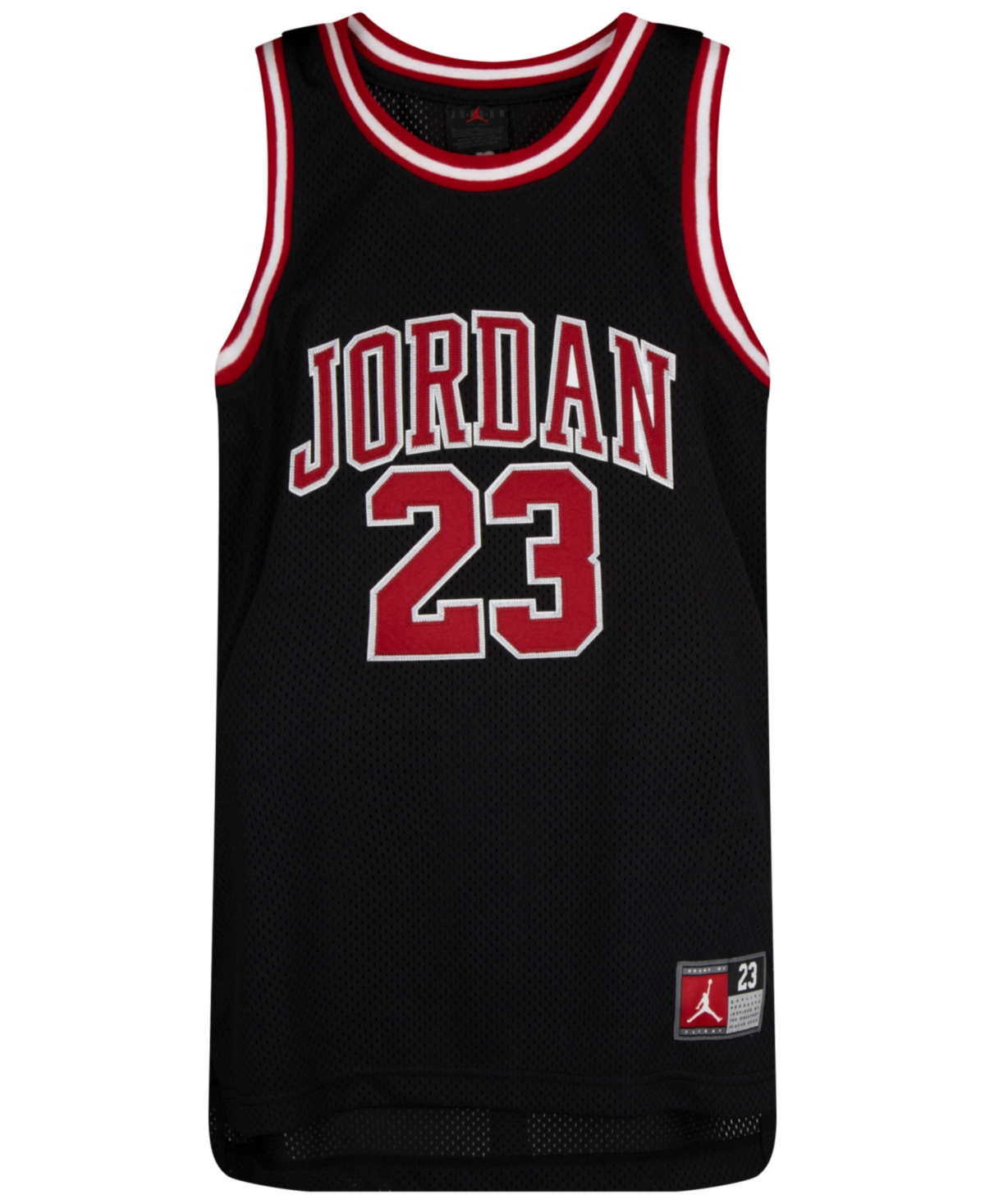 Jordan Big Boys 23 Jersey Sleeveless Tank Top In Black