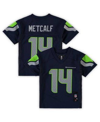 Preschool DK Metcalf Navy Seattle Seahawks Replica Player Jersey