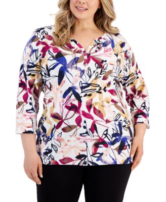 Macy's karen scott plus size tops hotsell