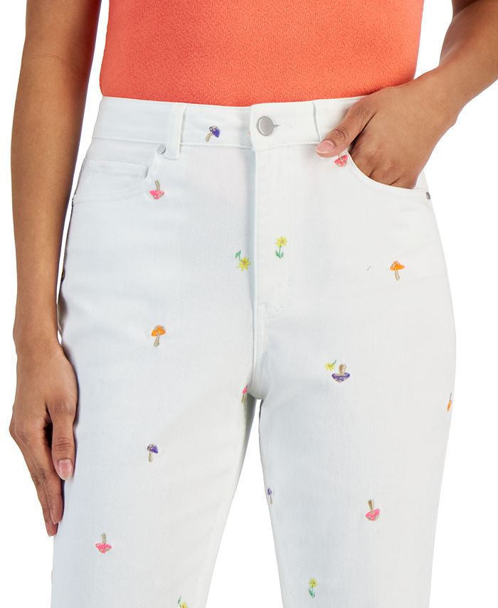 Tinseltown Juniors' Relaxed Skinny Frayed Jeans, Created for Macy's