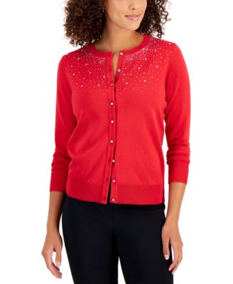 JM Collection Women s Embellished Button Cardigan Created for Macy s Macy s