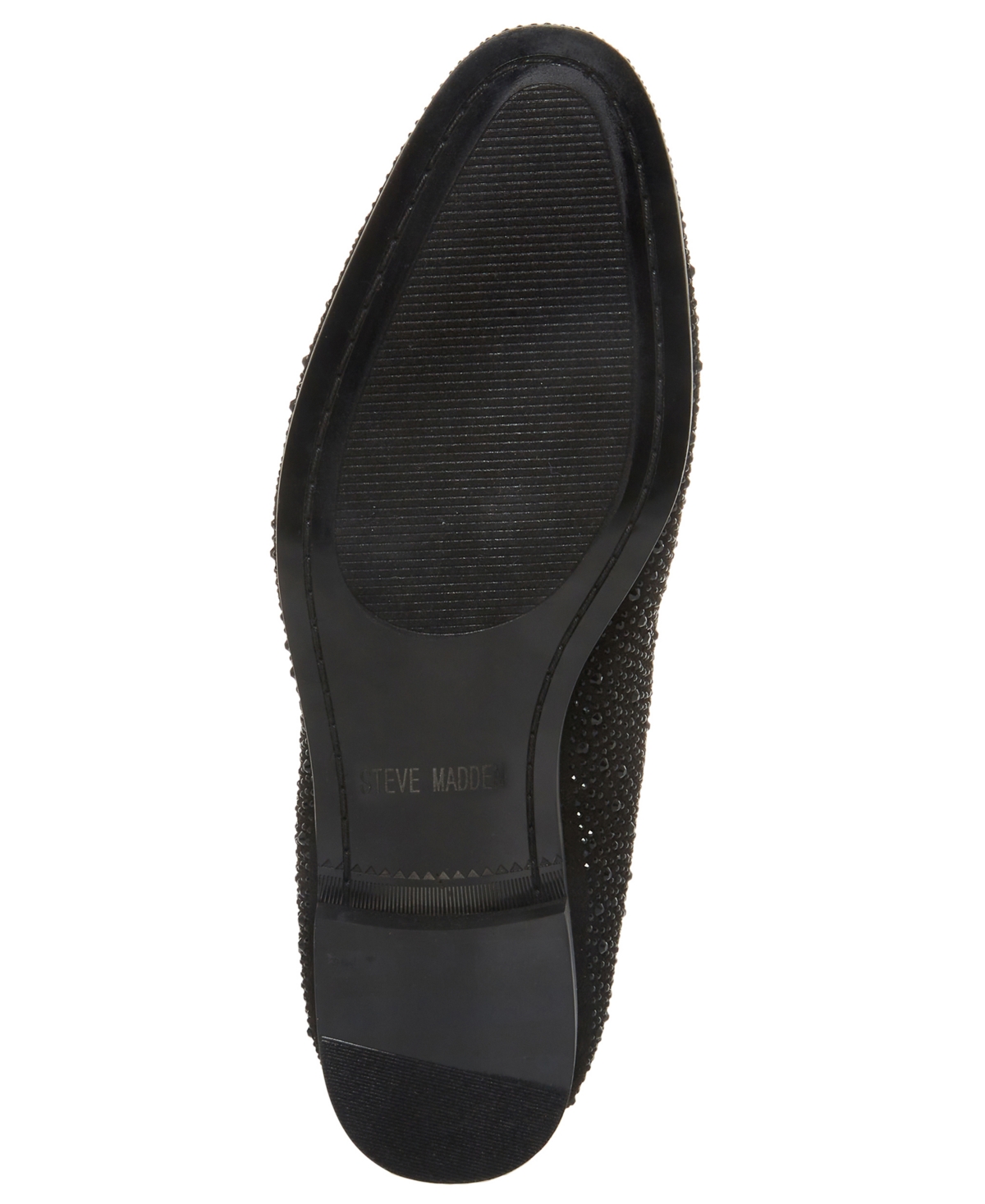 Steve Madden Men s Clayy Crystal Studded Smoking Slipper Black
